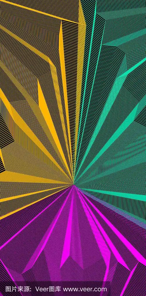 艺术,错觉,现代,迷幻色,三维图形