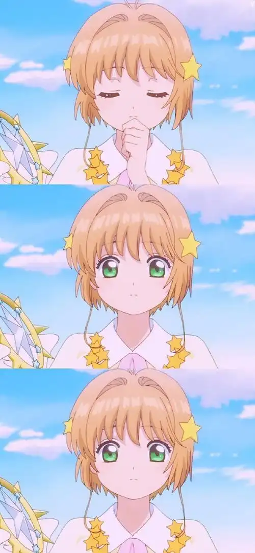 多彩壁纸566期|百变小樱卡通三格拼接壁纸 无水印动漫壁纸