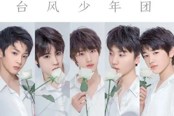台风少年团的五位成员踩着师兄的成名路上位