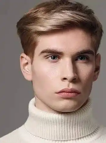 欧美方脸男生造型短发感觉帅气时尚