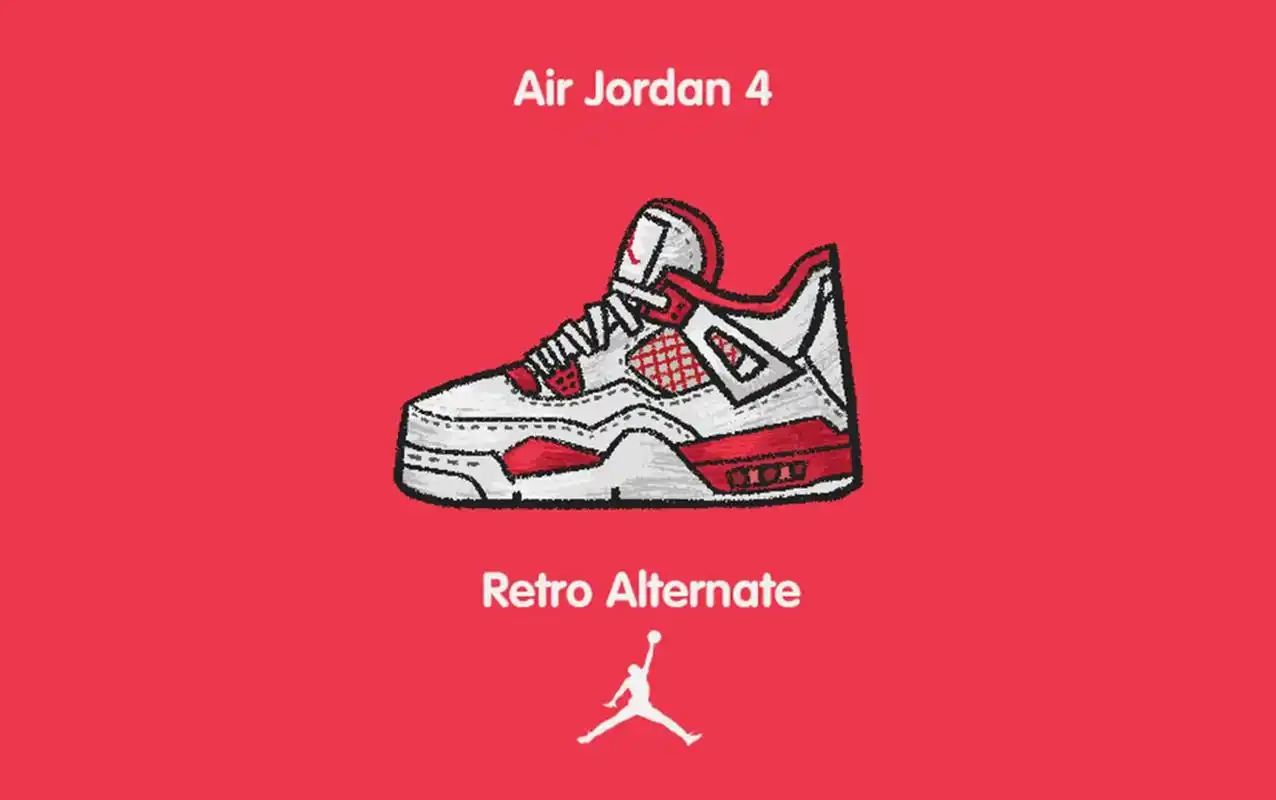 air jordan 4插画#创作灵感 #球鞋 #手绘鞋 # - 抖音
