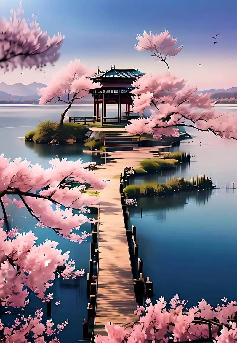 十里桃林十里桃花,漫山遍野的灼灼芳华#治愈系风景 #唯美意境 - 抖音