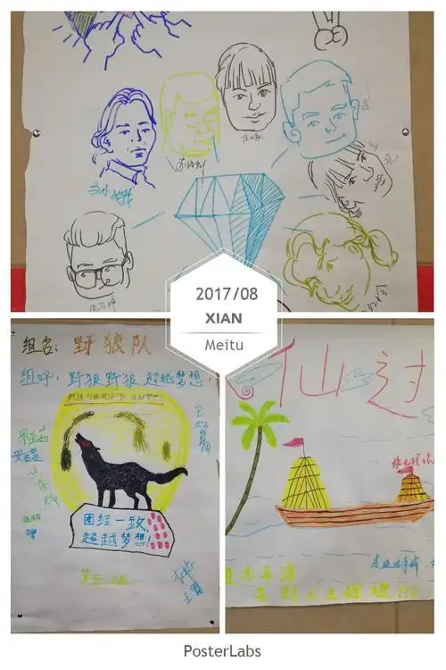 精美的海报成品!承载了我们各小组的期望!