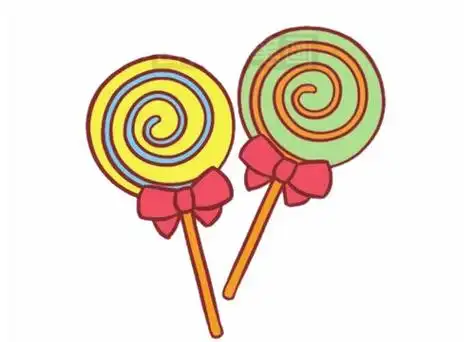 糖果简笔画的画法步骤教程及图片大全,简笔画图片