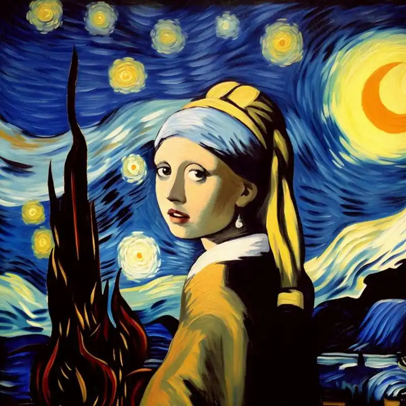 要是当年《戴珍珠耳环的少女》由梵高来画,会不会长这样?