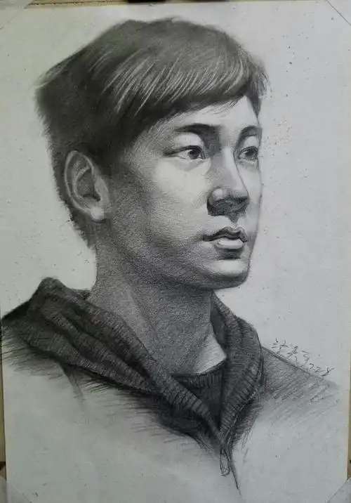 7.28真人头像素描