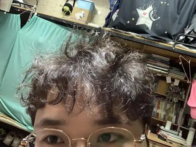 tony你睡了吗我反正睡不着三七纹理烫发失败我怀疑理发师根本不会烫发