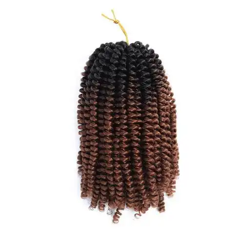 弹簧扭辫 彩色小弹簧 短款卷发 spring twist braiding hair
