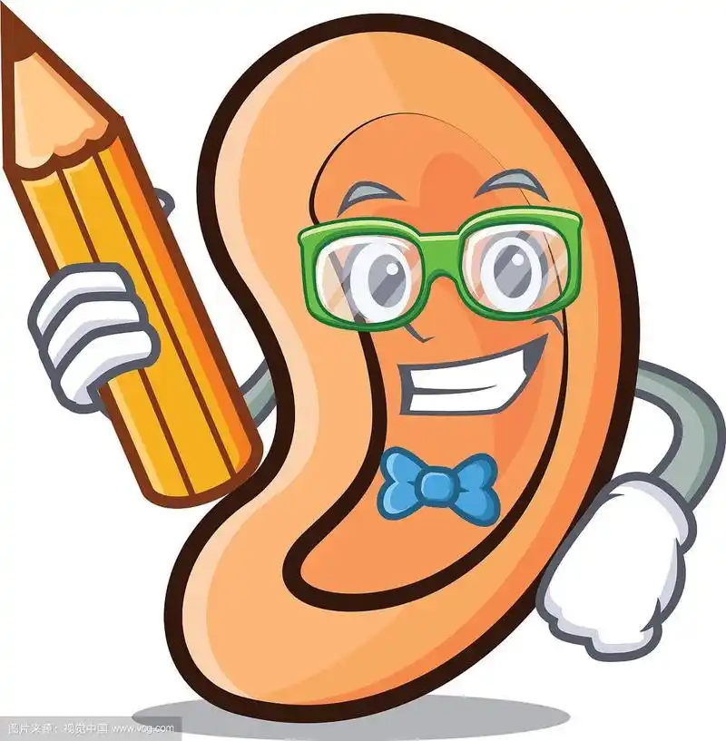 学生耳朵卡通人物风格