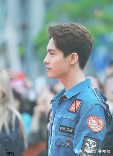 马天宇牛仔外套现身活动现场,青春活力无线