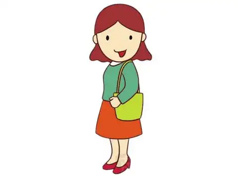 妈妈简笔画的画法步骤教程及图片大全