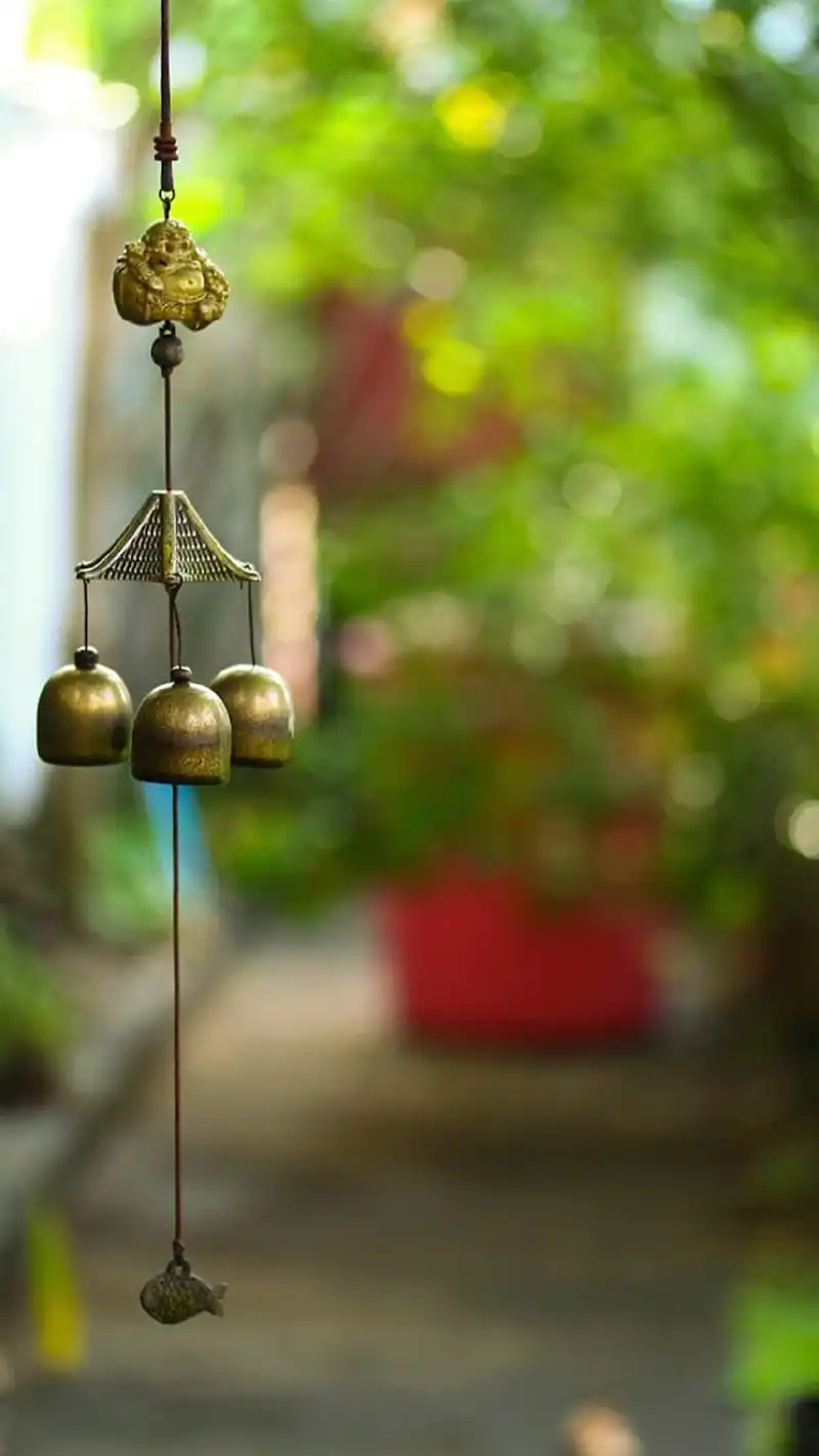 唯美文艺风铃静物图片手机壁纸