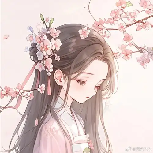 唯美清甜古风动漫情侣头像