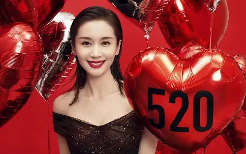 王子文一字肩黑裙性感写真桌面壁纸