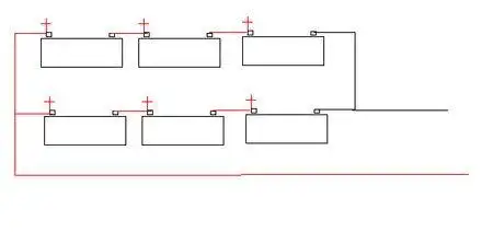 六个12v的电池怎么连接成36v,希望有图!谢谢!