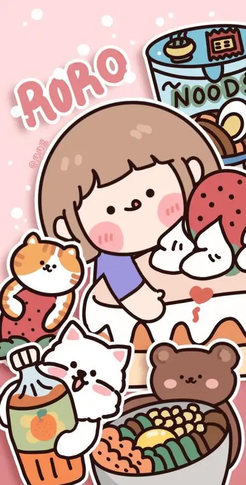 可爱的女孩,可以做聊天背景哦!