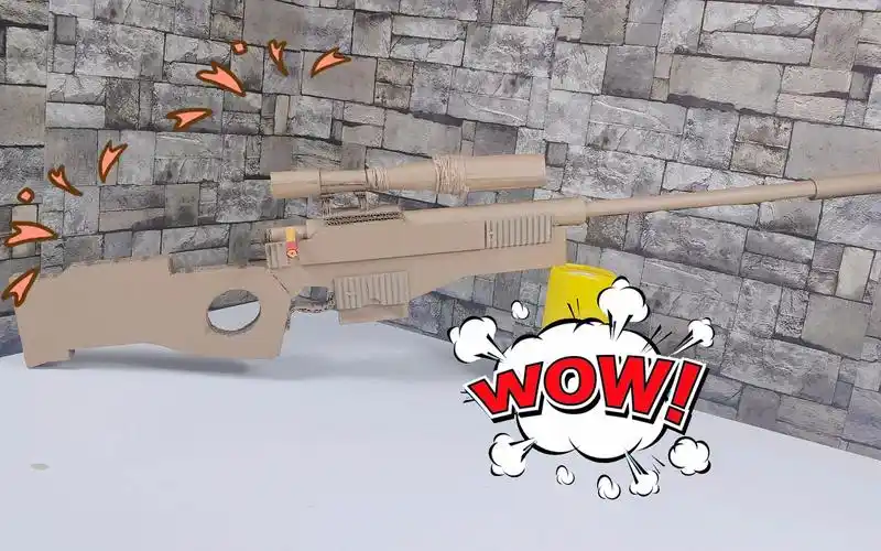 达人制作刺激战场awm玩具枪模型,好厉害_哔哩哔哩_bilibili