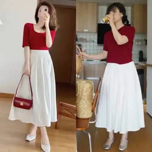 白裙子配什么颜色上衣,白裙子怎么搭配好看,白裙子配什么鞋_白色_时尚