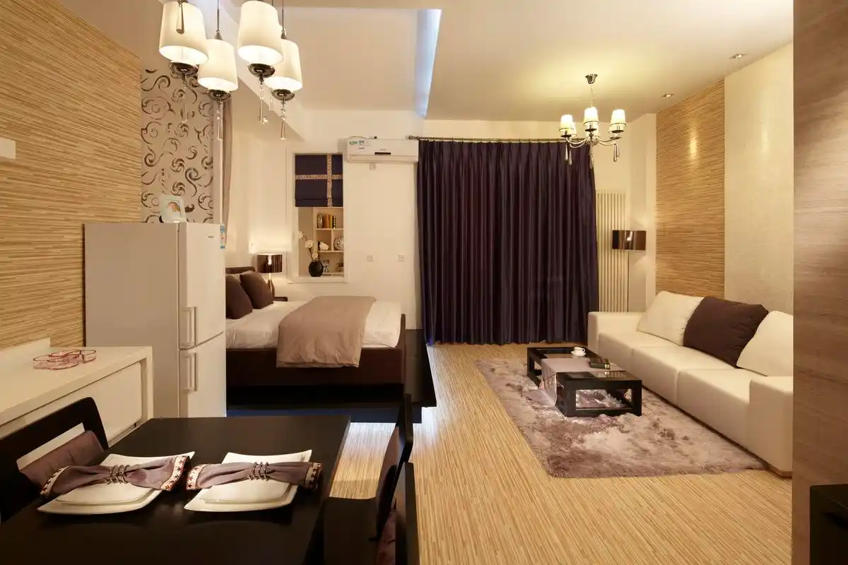 西山国际城50平米大开间现代简约实景图