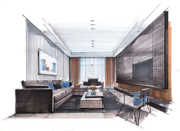 手绘空间效果图