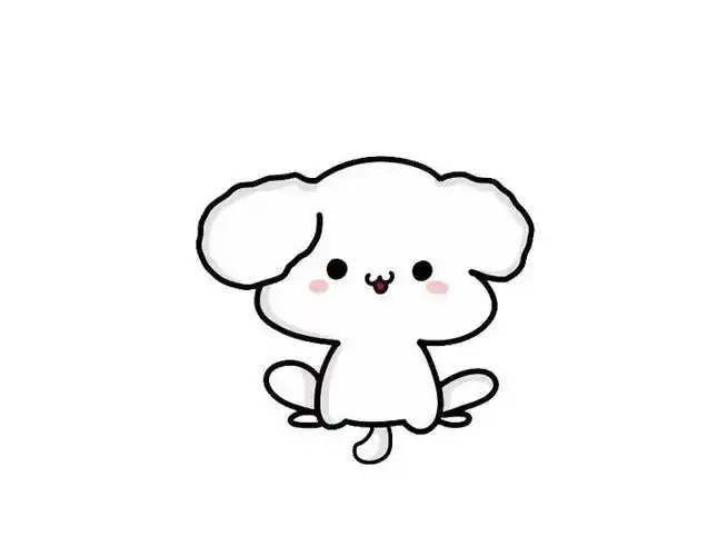 动物简笔画,小狗的图画,小狗简笔画,简笔画图片