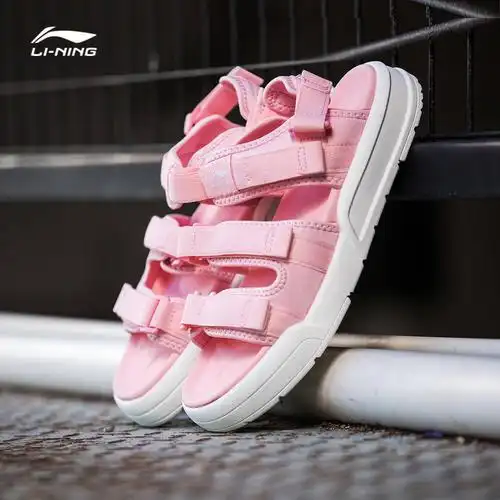 李宁凉鞋男女同款新款轻便魔术贴情侣鞋时尚经典夏季运动鞋