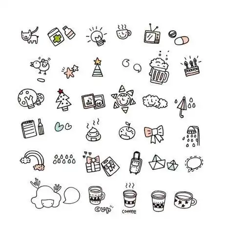 点缀简笔画 小装饰点缀简笔画 | 第2页 | 多想派