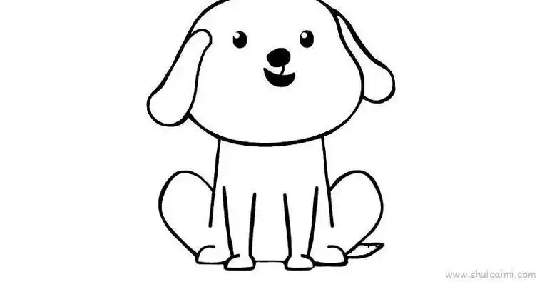儿童简笔画一笔画刍狗