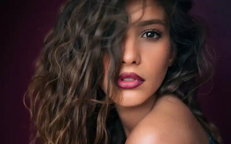 壁纸 黑发女孩,肖像,化妆 1920x1200 hd 高清壁纸, 图片, 照片