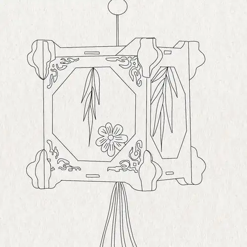 灯笼|插画|创作习作|小荷才露尖尖角1_原创作品-站酷(zcool)