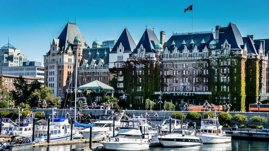 加拿大,维多利亚,房屋,游艇,城市 壁纸 - 1920x1080 全高清