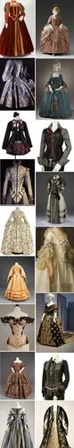 305礼服长裙设计参考资料 中世纪欧洲贵族服饰图片 宫廷服装素材