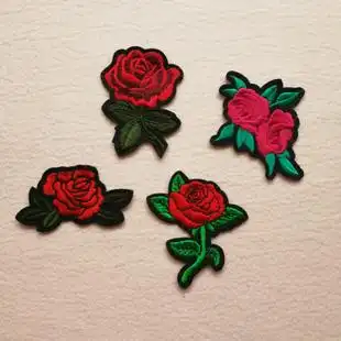 牛仔裤 贴花装饰补丁diy鞋子粘贴花 电脑刺绣布贴 牛仔裤贴花