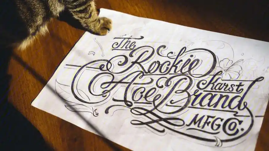 英文书法组合式花体