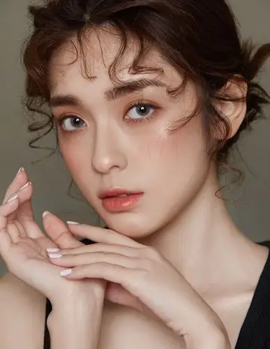 网红美女马梦琦张鹤怡性感妆容美照