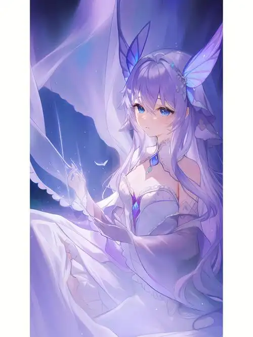 手机壁纸  #紫色系  #每日壁纸  #可爱的二次元少女