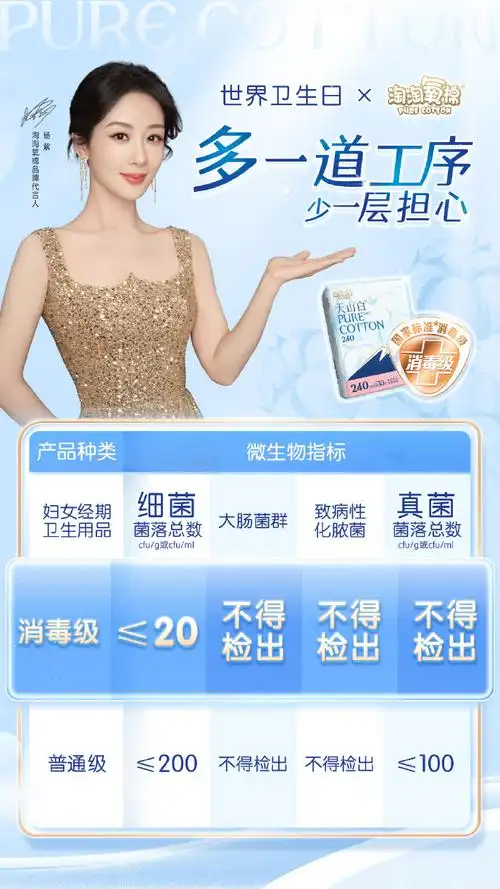杨紫淘淘氧棉品牌代言人##淘淘氧棉杨紫严选##什么是消毒级卫生巾