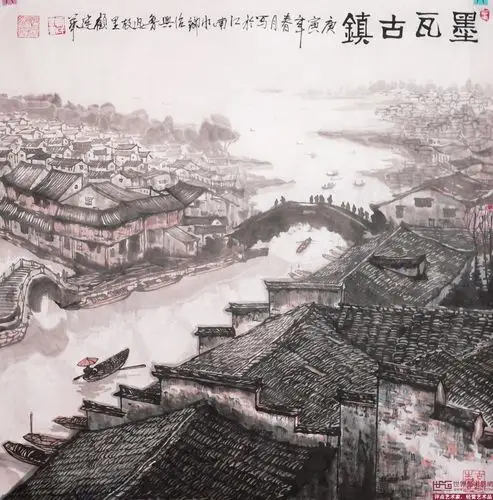 国画专长名家顾建华作品保真鉴赏视频