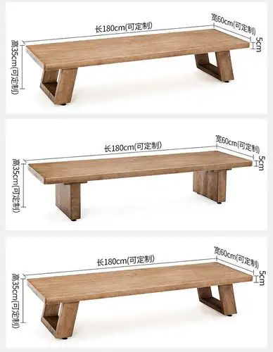 榻榻米桌子长条炕桌实木矮桌日式榻榻米茶几飘窗桌禅意茶桌地桌