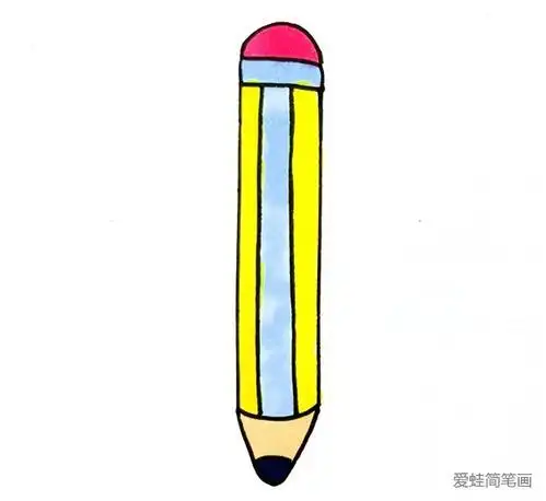 笔简笔画分步骤详解简笔画-如何画铅笔的简笔画简笔画教程怎么画一支