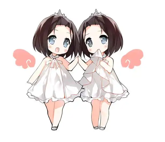 双子座卡通图,双子女怎么撩射手男