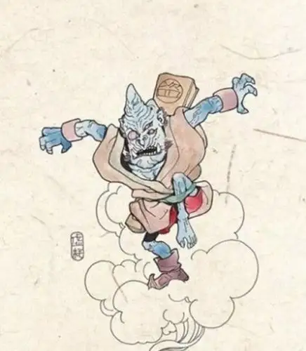 中国古代鬼怪虚耗给人招祸害的恶鬼挂钟馗像驱除