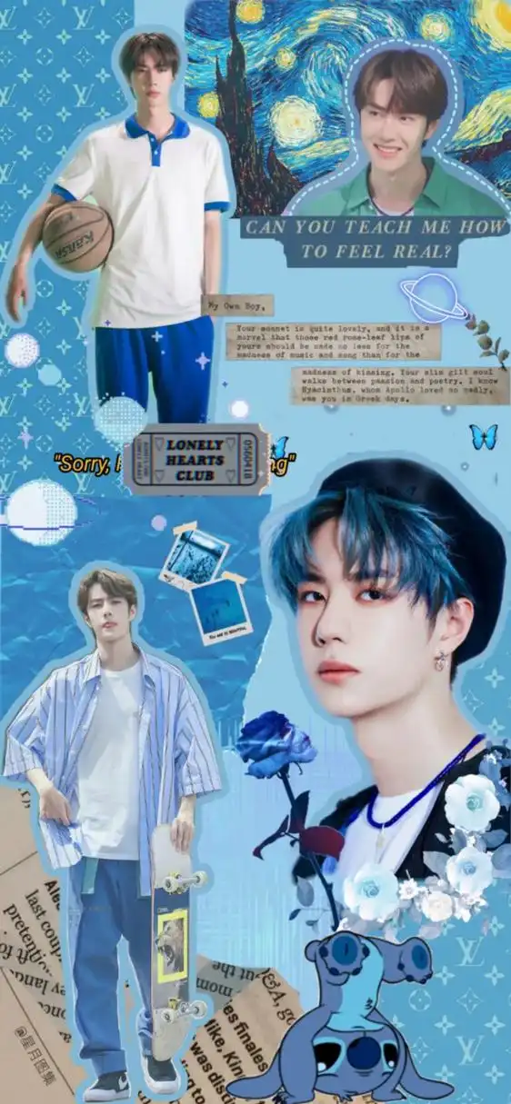 王一博拼贴超清壁纸,王一博4k高清手机竖屏壁纸