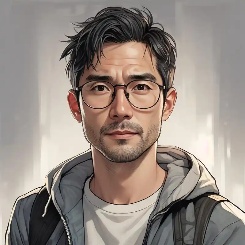 40岁眼镜男专属微信漫画头像9796 为40岁的你,定制专属微信漫画