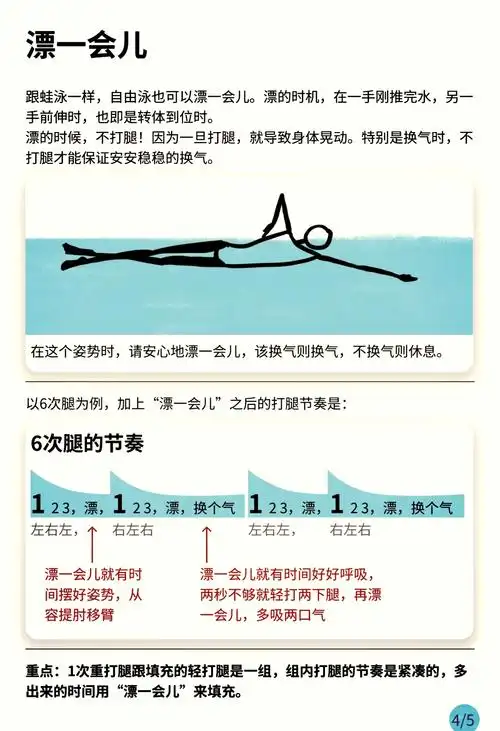 打腿节奏,看似简单,却蕴藏着自由泳的大学问.不同的打腿次数,如2次