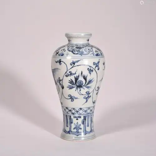 明青花凤纹梅瓶