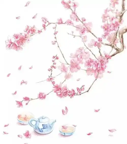 彩铅古风画图片古典精致的彩铅古风画欣赏