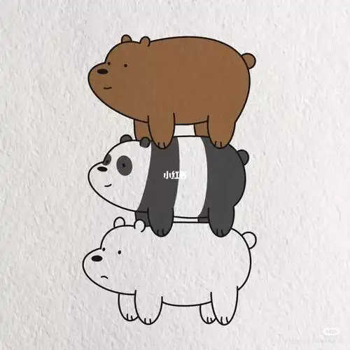 三只熊简笔画怎么画
