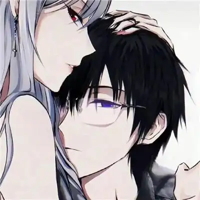 超拽的霸气冷酷动漫情侣头像 又酷又飒的好看日系动漫情头图片_情侣