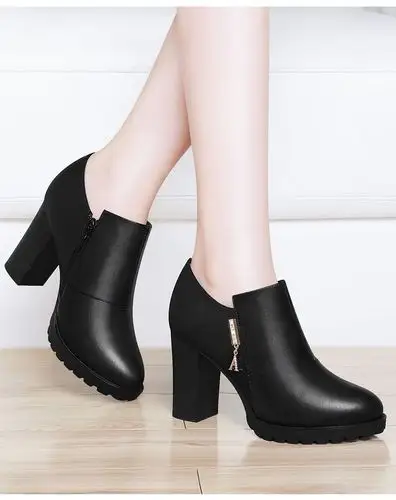 【新品上市】潮流简约厚底防水台粗跟高跟女鞋